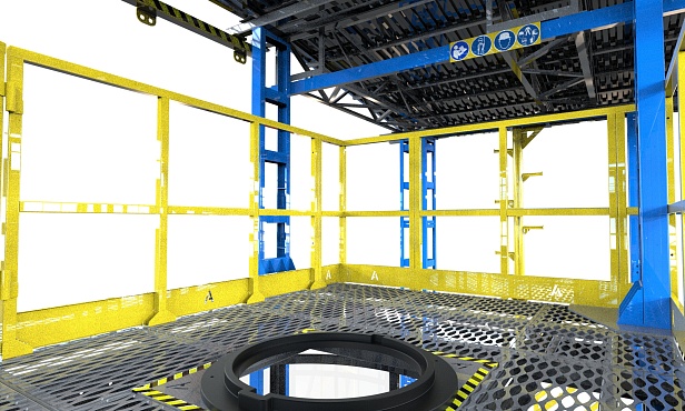г.Новочебоксарск.На «Химпроме» открыт «Альпинист» – первый в Чувашии полигон обучения высотным работам